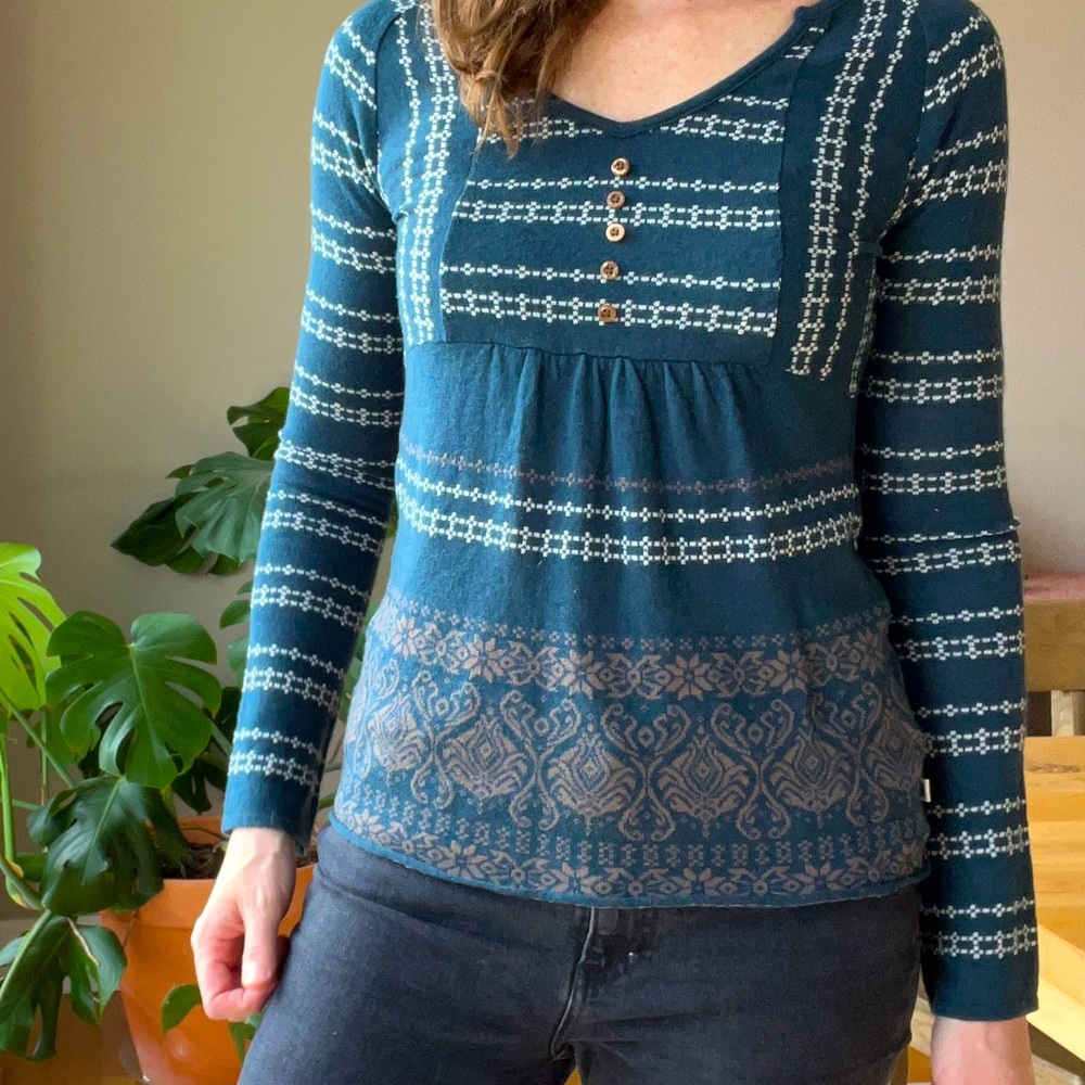 The North Face Wool Blend Nordic Fair Isle Top